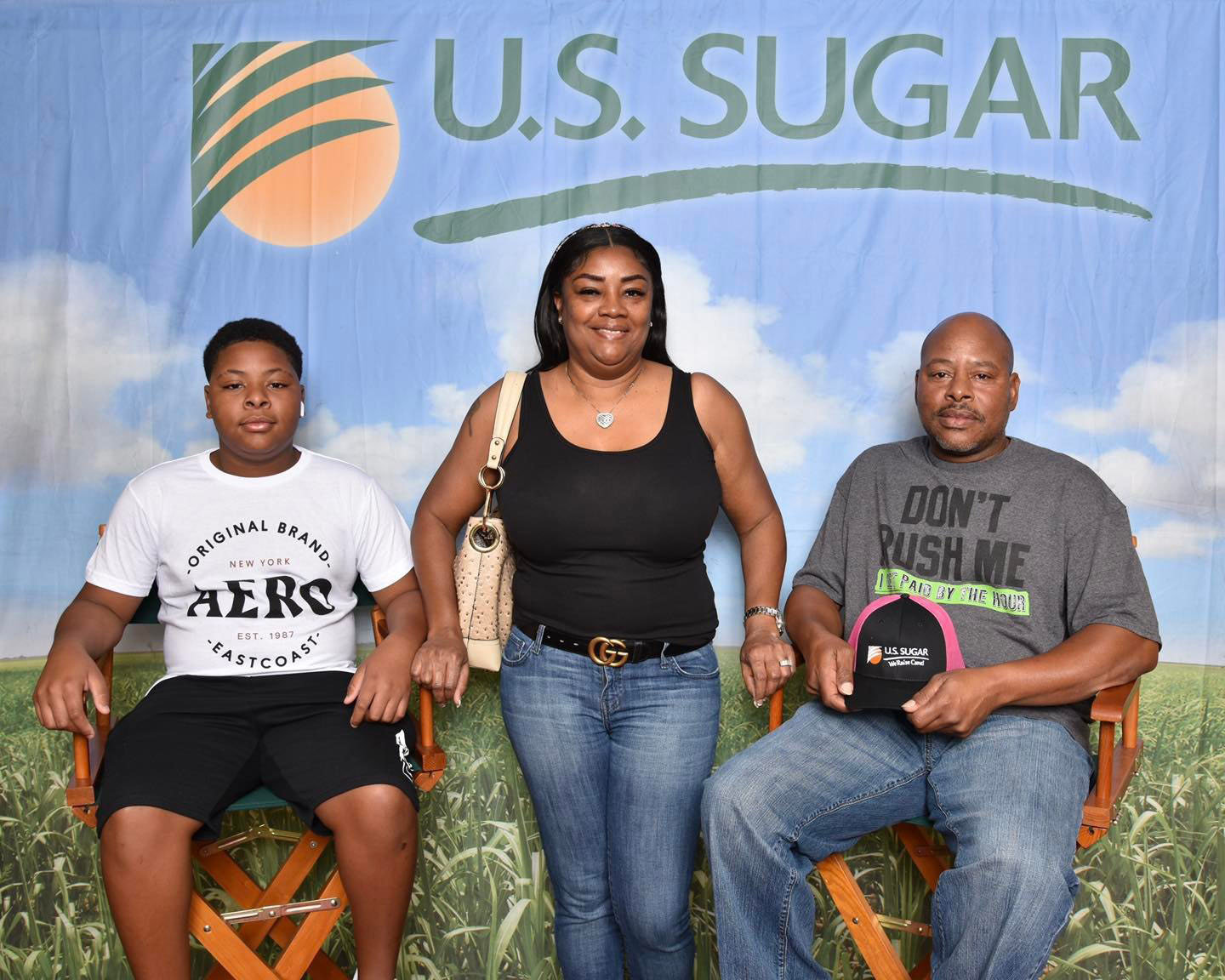 Roll Welder Phillip Ford, his wife and children recently previewed the American Sugar episode of How America Works at the Clewiston Museum.